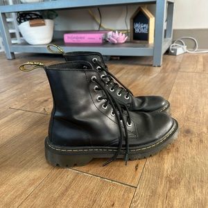 Dr. Martens leather lace up boots